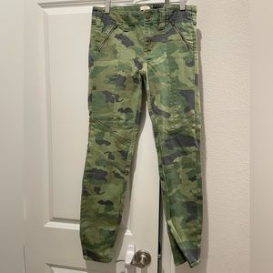 J. Crew EUC Skinny camouflage jeans